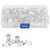 100pcs / box Aluminum Rivet Nut Threaded Rivet Insert Nut 6‑32/8‑32/10‑24/10‑32 1/4‑20