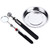 Magnetic Parts Tray Set Round Stainless Steel with Pick Up Tool Telescoping Mirror for Garage