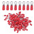 150Pcs Pre Insulated Crimp Terminals Copper PVC Ring Type Wire Connector for Machinery AWG 14‑12