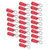 150Pcs Pre Insulated Crimp Terminals Copper PVC Ring Type Wire Connector for Machinery AWG 14‑12