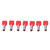 100Pcs Cord End Terminals 2 Insulated Ferrule Pin Copper Crimp Connector AWG 10 6.0mm² TE6014