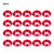 20PCS 6061 Aluminum Alloy Screw Washer Gasket for M3 Hex Socket ScrewsHot Pink