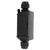 IP66 Waterproof Junction Box 2 Way Black Dustproof Distribution Cable Connector Case