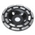 Diamond Grinding Wheel Grinder Disc Low Vibration Set Kit Black for Stone ConcreteDiameter 125mm
