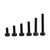 250pcs M3 Black Alloy Steel Hex Socket Screws Bolt With Hex Nuts Assortment(Cap Head)