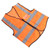 Reflective Working Vest Multiple Pockets Mesh Design High Visibility Breathable Safety Vest with Reflective Strips