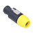 4Pcs 4 Pole Speaker Plug Twist Lock Audio Power Amplifier Cable Connector CNL4FC(Yellow )