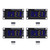 4 Sets Digital Tube Display Module LED 4 Digit 7 Segment 0.36in TM1637 Drive Chip Blue MRA110D