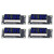 4 Sets Digital Tube Display Module LED 4 Digit 7 Segment 0.36in TM1637 Drive Chip Blue MRA110D