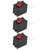 100Pcs 3mm LED Shade Diode Light Kit with Holder Side Single Hole Industrial AccessoriesRed Light