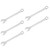 5Pcs Ratchet Wrench Open Box Spanner Dual Purpose Chrome Vanadium Steel Hand Tools 21mm