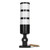 BERM 3 Layer LED Signal Light Tower Foldable Industrial Warning Lamp Constant Lighting 12-24VDC Universal
