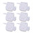 6Pcs Ink Damper Replacement for 4880 DX5 DX6 DX7 4800 7800 7880 9800 Printer White Plug in