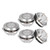 5Pcs Momentary Push Button Switch Metal Auto Reset Ultra Thin Waterproof with LED 19mmDC3~6V Blue