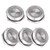 5Pcs Momentary Push Button Switch Metal Auto Reset Ultra Thin Waterproof with LED 19mmDC3~6V Blue