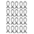 20Pcs Spiral Binding Coils 30 Sheet ABS Plastic Spiral Binding Spines for Stationery Work Black