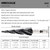 M35 Stainless Steel Step Drill Bits Pagoda Drill Bits High Speed Steel Cobalt Reaming Drill Bits Titanium Plated Drill Bits 3Pcs Assembly