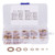 180Pcs Brass Flat Washer Assortment Set with Box M2/M2.5/M3/M4/M5/M6/M8/M10