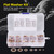 180Pcs Brass Flat Washer Assortment Set with Box M2/M2.5/M3/M4/M5/M6/M8/M10