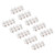 50Pcs Terminal Block Strip ThroughType FlameRetardant Wire Connector 60A Industrial Supplies(4in4out )