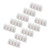 50Pcs Terminal Block Strip ThroughType FlameRetardant Wire Connector 60A Industrial Supplies(4in4out )
