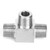 3 Way Pipe Fittings 304 Stainless Steel Male Thread Pipe Connector High Pressure for Water/Gas/OilMale 1/4