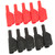 10Pcs 4mm Red Black Safety Fully Insulated Stackable Banana Plug Connectors