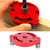 Wood Panel Hole Puncher Aluminum Alloy Center Punching Gauge Woodworking ToolX600-1-Red