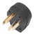 NEMA 14‑50P Straight Blade Angle Plug 50A 125V/250V Power Output 4 Prong Plug for Stove Dryer Generator