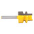 1Pcs Helical Tooth Shank Lock Miter Router Bit Cutter Woodworking Drill Cutting Tool 1/4