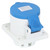 3 Pin 2P+E Industrial Connector IP44 Waterproof Concealed Mount Aviation Socket AC 220240V 32A