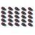25Pcs Button Switch Momentary Self Locking 5 Pin 16mm with Light 24V Set Kit for EquipmentRed
