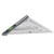 7 Inch Rafter Square with Level High Accuracy Aluminum Alloy Detachable Triangle Square Ruler for Woodworking Silver
