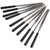 Needle File Set Mini Carbon Steel Single Sided Jewelry Files for Smoothing Metal Modules4x160mm