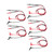 5Set HC136‑T 1000V 20A Multimeter Test Leads Universal Digital Gold Plated Voltmeter Leads