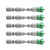 5Pcs Screwdriver Bit Cross S2 Alloy Steel Magnetic Hex Shank Tool Set Kit for Working Green