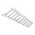 11Pcs Dual Open End Spanner Set Anti Rust High Hardness Mirror Finish Super Thin Wrenches Set
