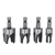 Tapered Plug Cutter Set of 4 1/4in Hex Shank Claw Type Imperial Taper Cutting Tool Silver