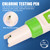 Chlorine Testing Pen 4-in-1 Water Chlorine Content Measuring Pen Swimming Pool Chlorine Measuring Instrument Water Chlorine ORP H2 Temperature Tester
