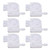 6PCS Ink Damper Replacement with Mesh Filter PP Plastic Printer Damper for DX5 DX6 DX7 White Thread