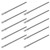 10Pcs Screwdriver Bit Electric 5mm Hex Strong Magnetic Hardened Hardware Hand Tool S1/4 150mm