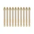 Triangular Twisted Drill Bits Carbide Hex Shank Cross Drill Bit for Ceramic Tiles (8mm 10pcs)