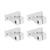 4 Pcs Rail Guide Support Aliminum Alloy Linear Motion Bracket 16mm Rod Linear Shaft Support for Electronic Equipment