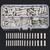 200PCS/Box Non-Insulated Butt Connectors Uninsulated Electrical Wire Ferrule Cable Crimp Terminals with Storage Case