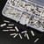 200PCS/Box Non-Insulated Butt Connectors Uninsulated Electrical Wire Ferrule Cable Crimp Terminals with Storage Case