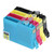 4Pcs Ink Cartridge BK C M Y Smoothly Ink Output Clear Fadeless Print Printer Cartridge with Ink for WorkForce WF 2010W