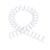 20Pcs Spiral Binding Coils 30 Sheet ABS Plastic Spiral Binding Spines for Stationery Work White