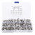260Pcs Flat Screw Set M4/M5/M6 Hex Socket Stainless Steel 304 for Electronics Industry