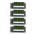 4 Sets Digital Tube Display Module LED 4 Digit 7 Segment 0.36in TM1637 Drive Chip Green MRA110E