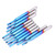10Pcs Spiral Milling Cutter Tungsten Steel Single Blade Blue Plating CNC Tools 3.175x3.175x20